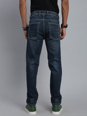 Dark Blue Vintage Regular Straight Fit Stretchable Jeans