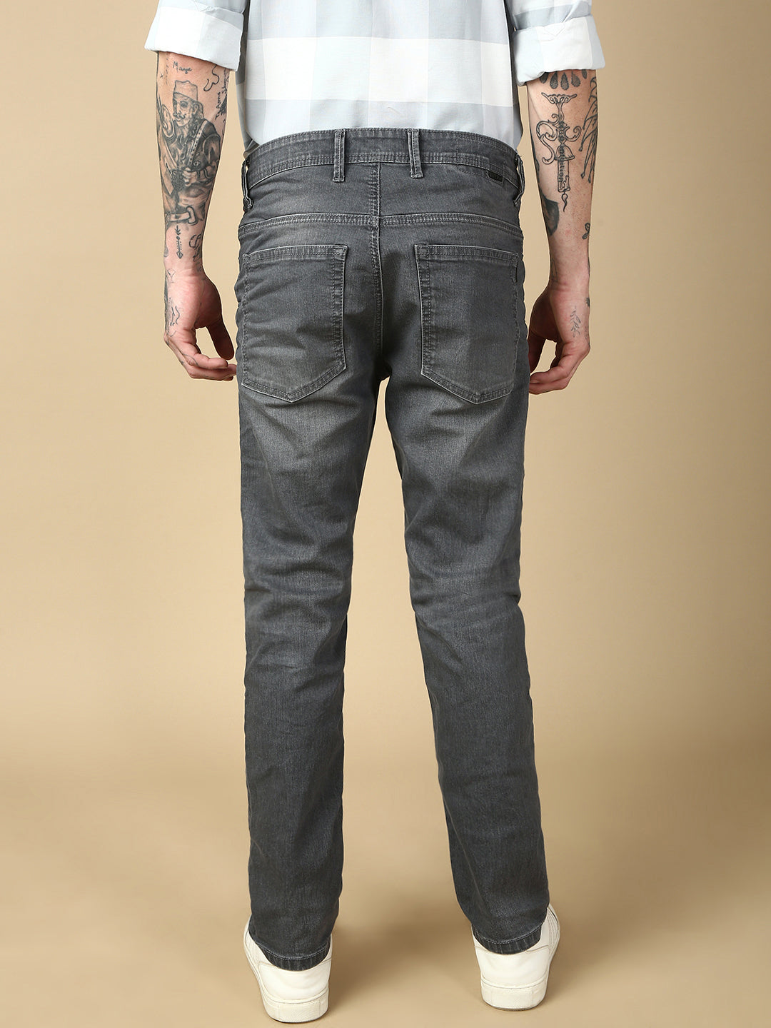 Dark Gray Slim Fit Stretchable Jeans