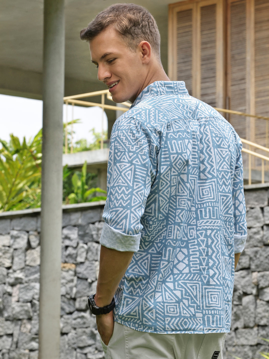 Printed Full Sleeve Shirt Without Pocket