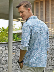 Printed Full Sleeve Shirt Without Pocket