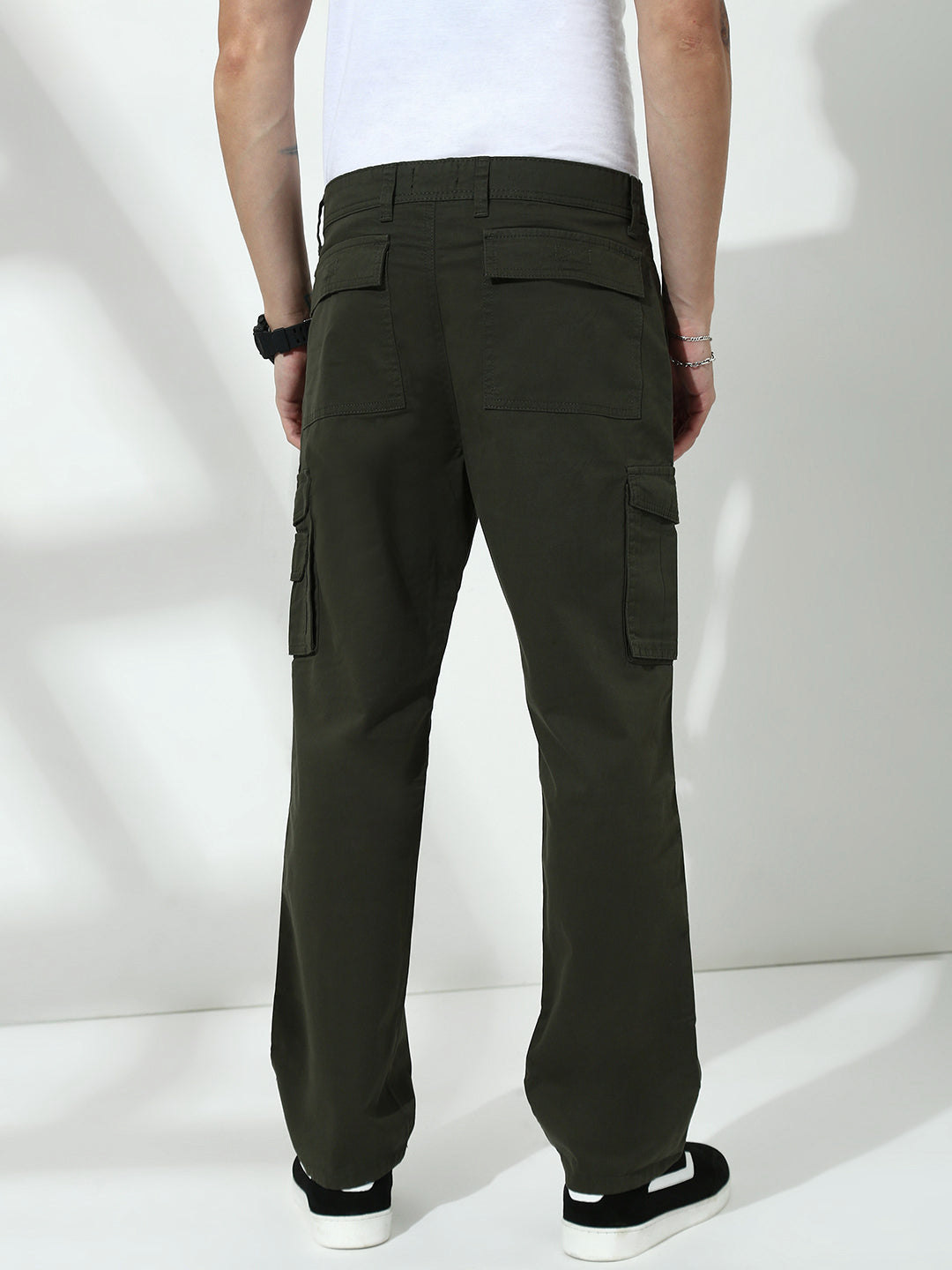 Drak Olive 7Pocket Regular Fit Cargo Paint
