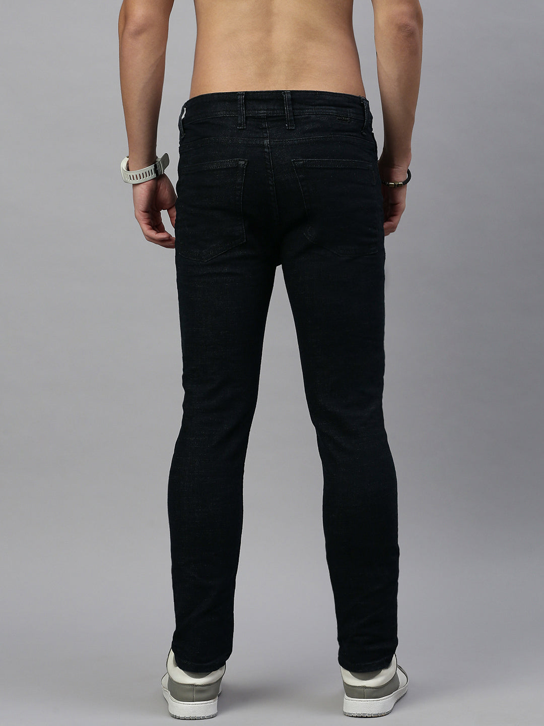 Dark Blue Straight Stretchable Jeans