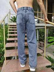 Vintage Blue Loose Fit Jeans