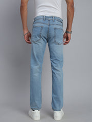 Ice Blue Comfort Slim Fit Stretchable Jeans