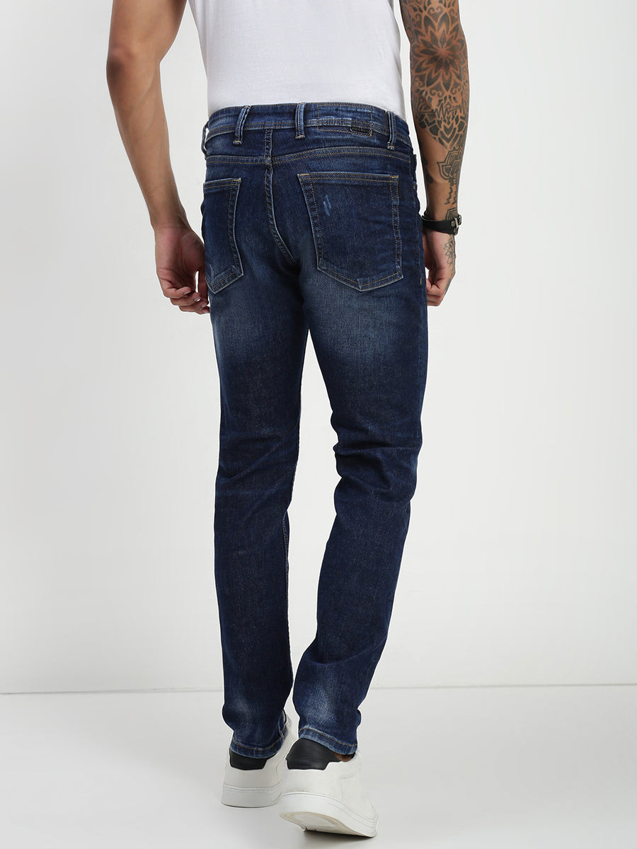 Dark Blue Slim Fit Stretchable Jeans