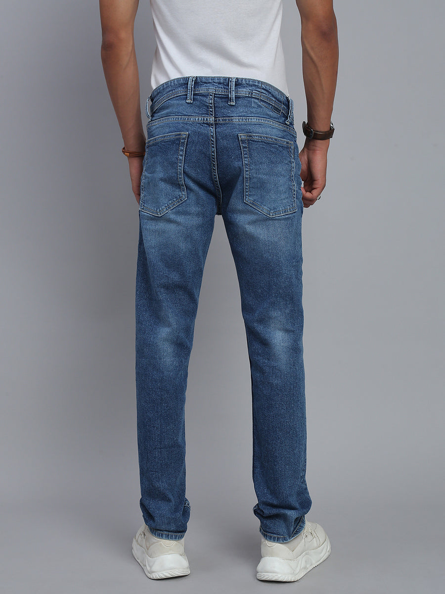 Blue Comfort Slim Fit Stretchable Jeans