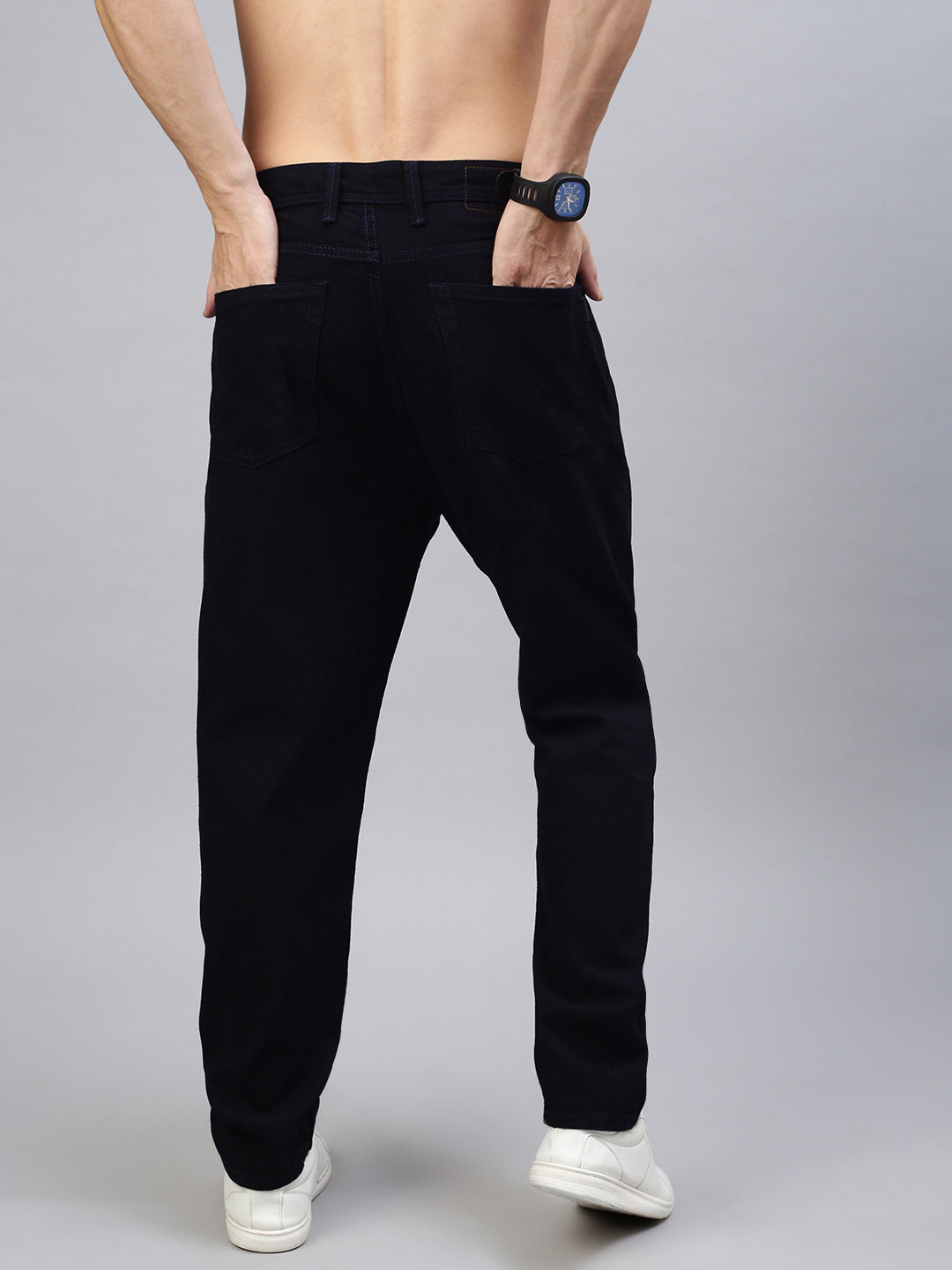 Dark Raw Blue Baggy Fit Jeans
