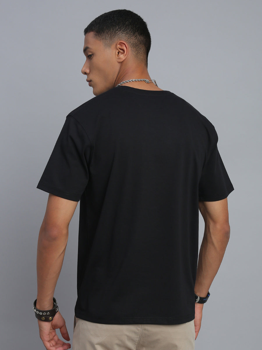 Black Polo Cotton T-Shirt