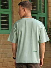 Printed Round Neck Oversize Half Sleeve T-Shirt