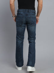Blue Vintage Boot Cut Fit Stretchable Jeans