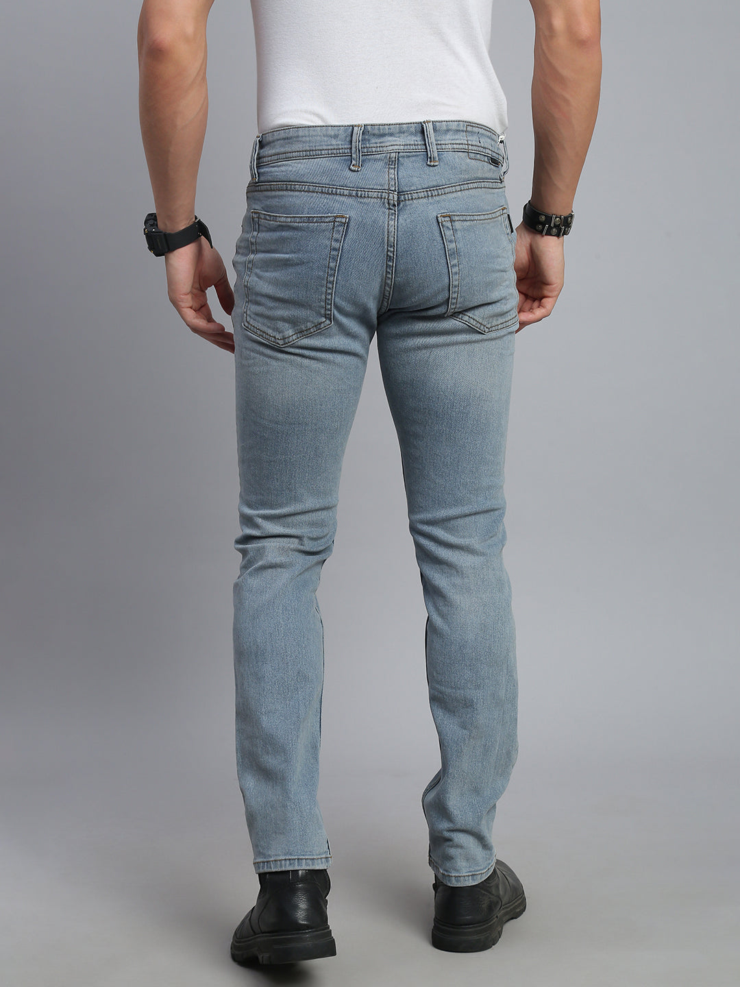 Light Blue Comfort Slim Fit Stretchable Jeans