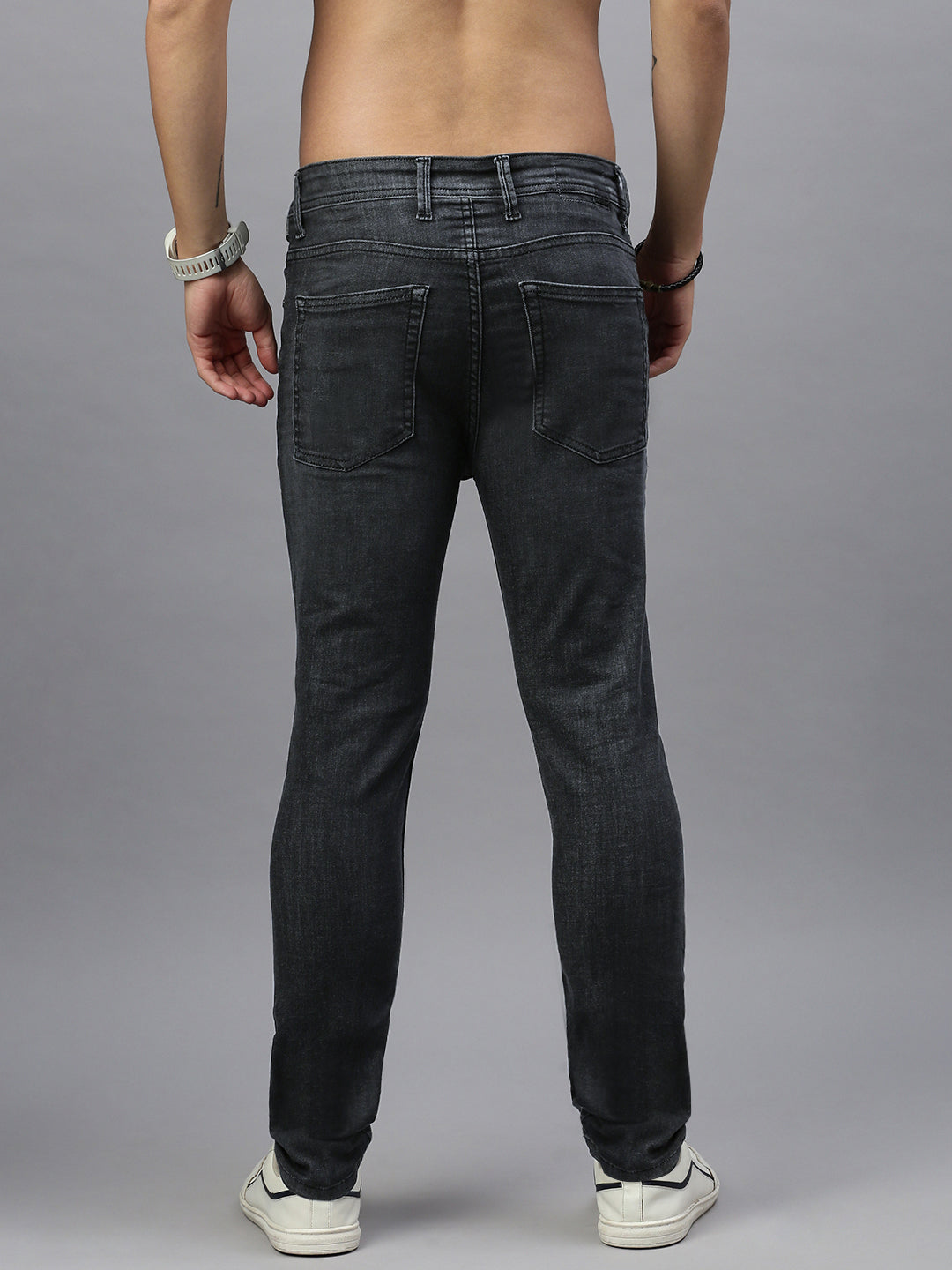 Dark Vintage Gray Skinny Stretchable Jeans