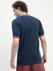 Navy Blue Polo Cotton T-Shirt