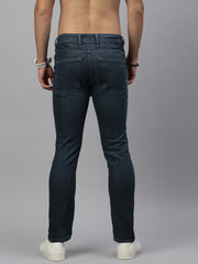 Dark Gray Straight Stretchable Jeans
