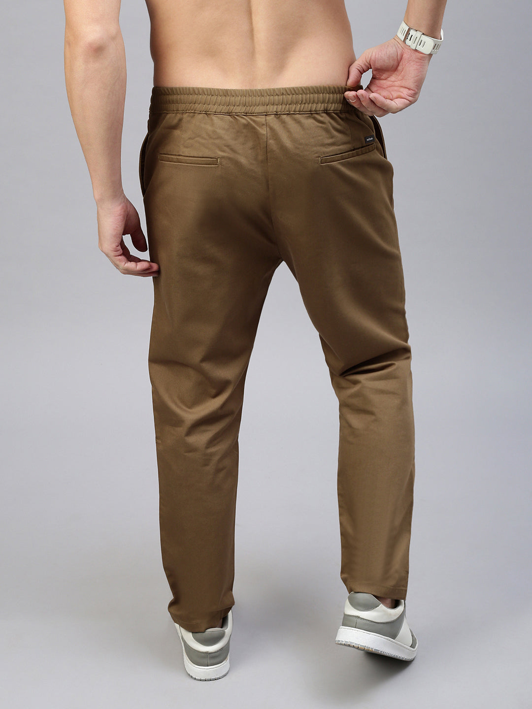 Khakhi Slim Fit Men’s Cotton Pants