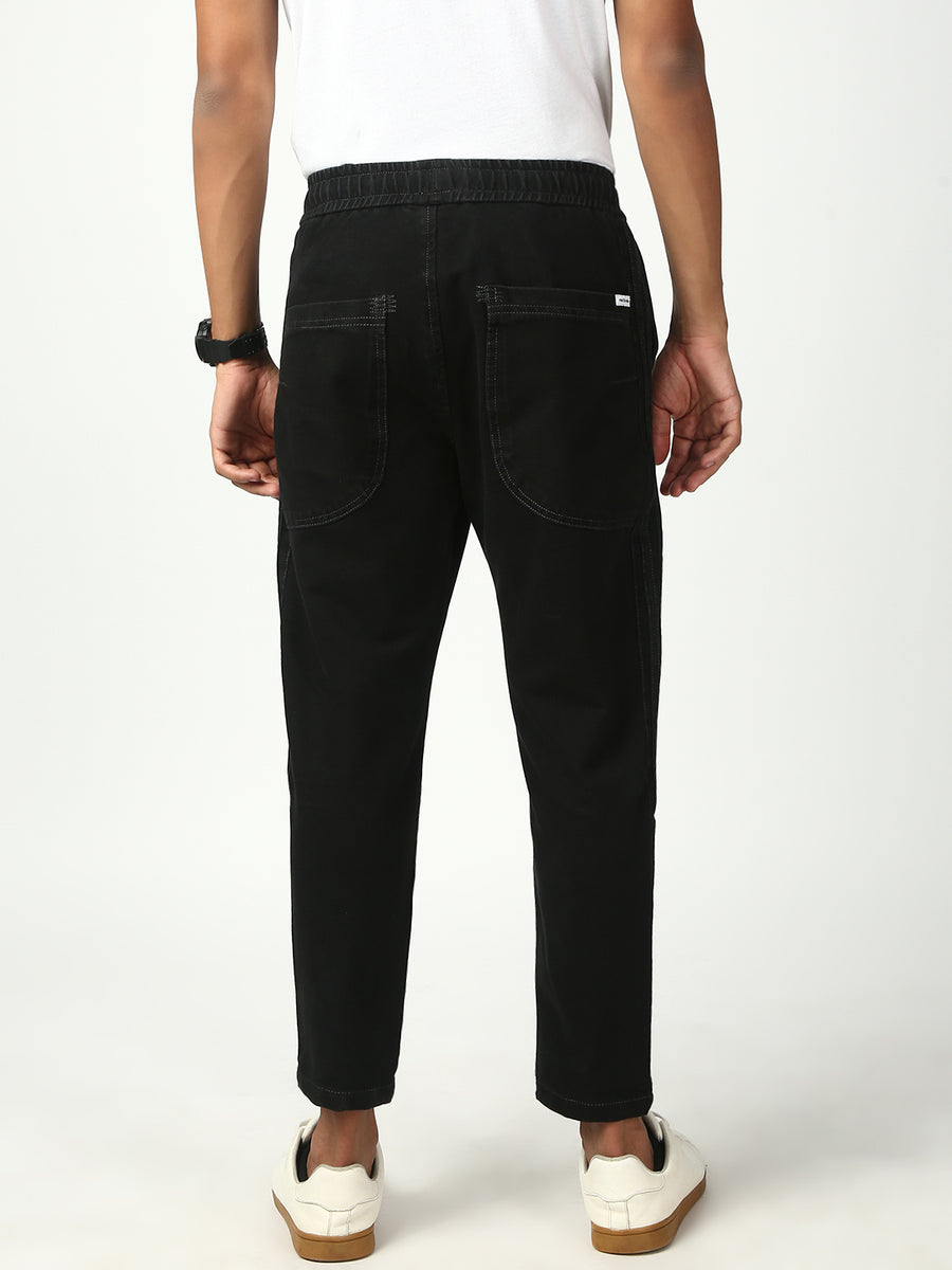 Black Anti Fit Stretchable Jogger