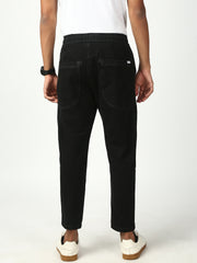 Black Anti Fit Stretchable Jogger