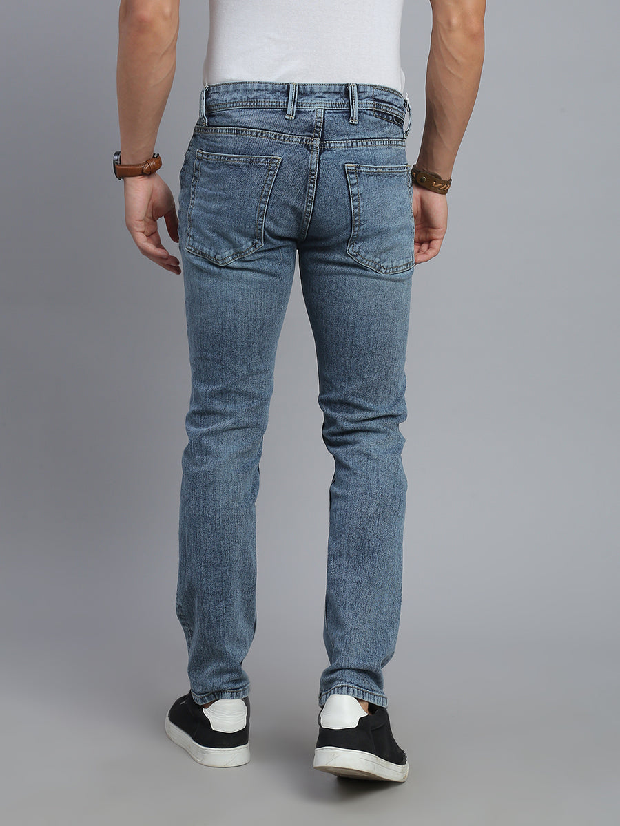 Blue Vintage Comfort Slim Fit Stretchable Jeans