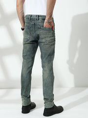 Vintage Light Blue  Slim Fit Stretchable Jeans