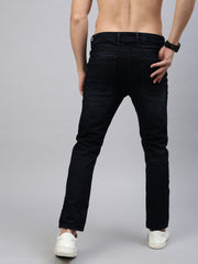 Dark Vintage Blue Straight Stretchable Jeans