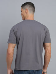 Smoke Grey Polo Cotton T-Shirt