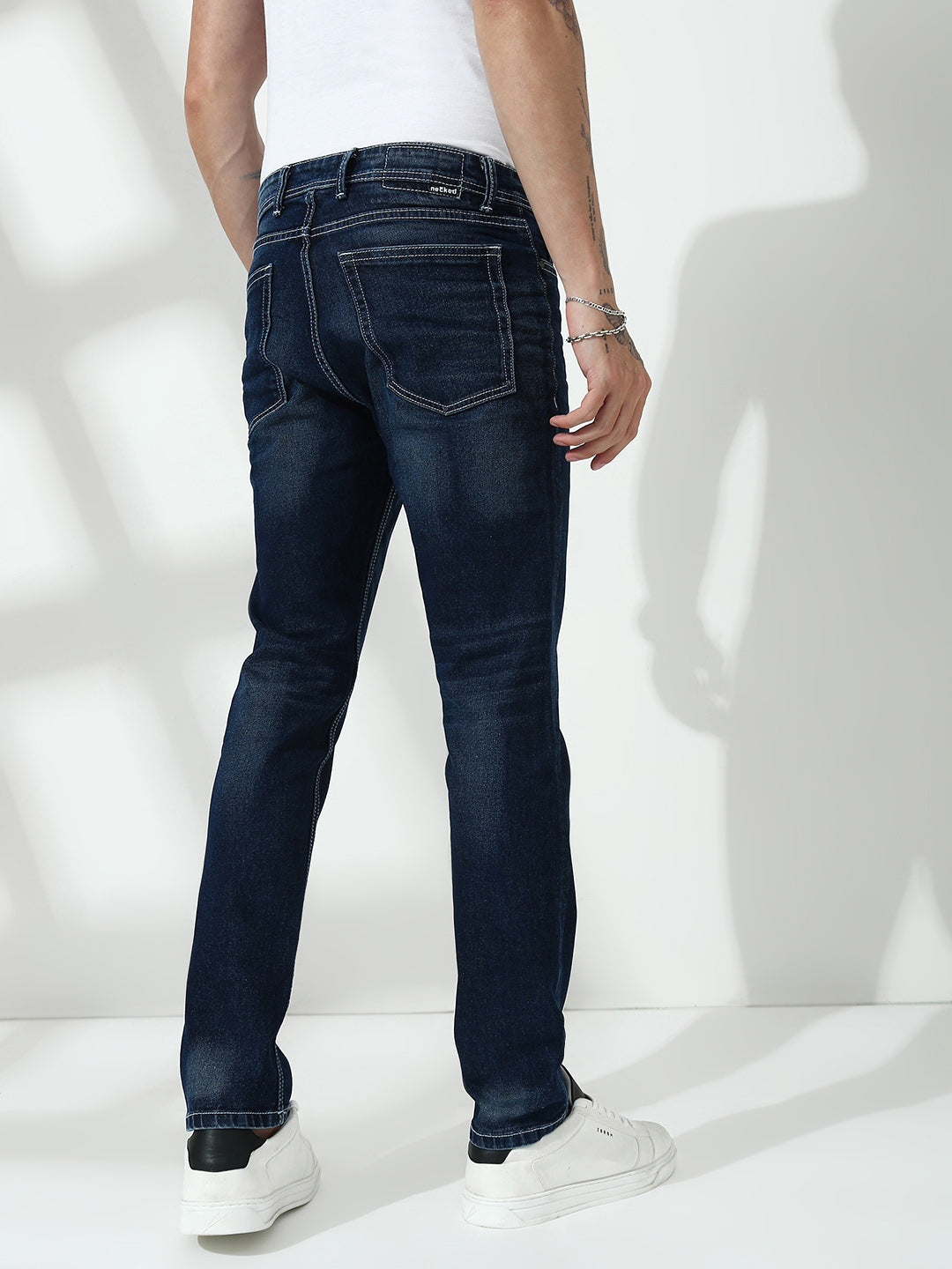 Dark Blue Slim Fit Stretchable Jeans