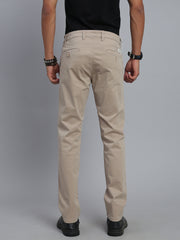 Beige Comfort Slim Fit Chinos Paint