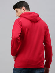 Red Men's Hoodies With Full Zip