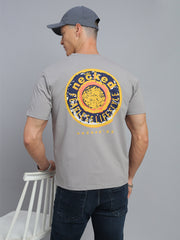 Grey Polo Cotton T-Shirt