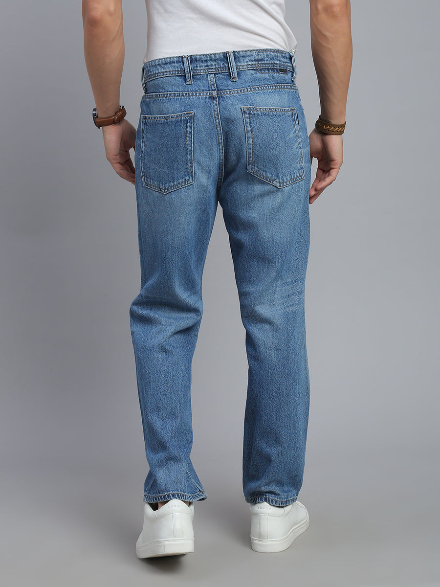 Blue Straight Fit Jeans