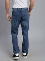 Blue Ripped Comfort Fit Jeans