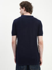 Polo See Through Navy Blue Cotton T-Shirt