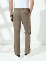 Khakhi Comfort Slim Fit Cross Pocket Chinos Pants