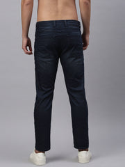 Dark Blue Straight Stretchable Jeans