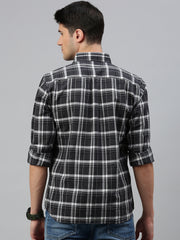 Cotton Checks Full Sleeves Shirt With Pocket