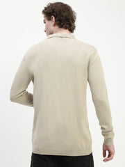 Sand Knit Cardigan Full Sleeve Relax Slim Fit Shirt Without Pocket