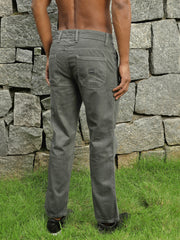 Olive Green Straight Fit Cotton Cross Pocket Jeans