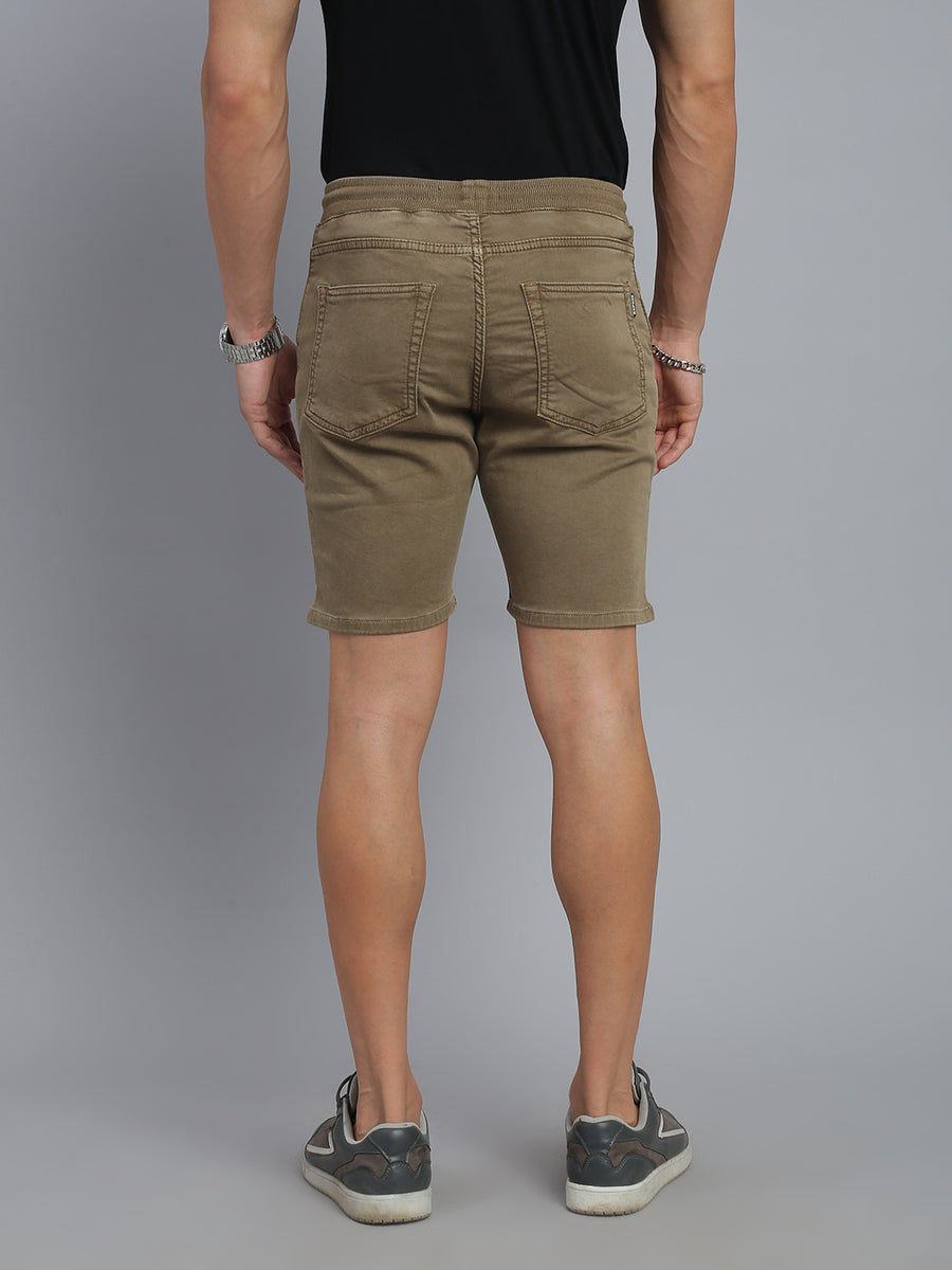 Mud Brown Comfort Fit Shorts