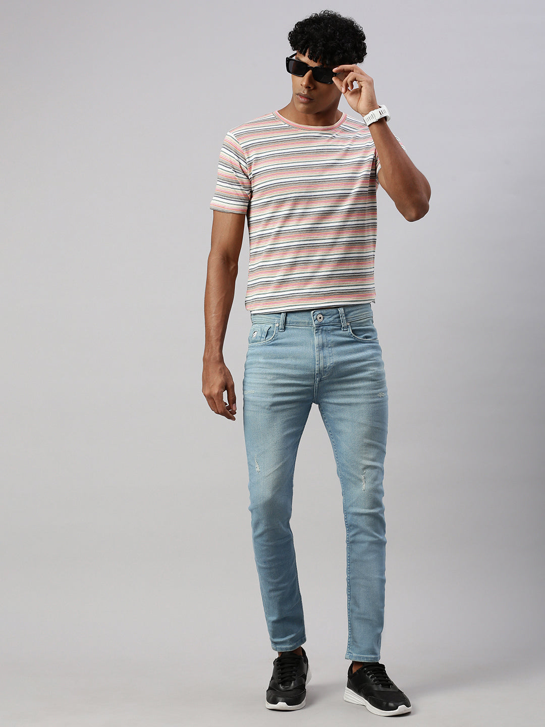 Vintage Light Blue Skinny Stretchable Jeans