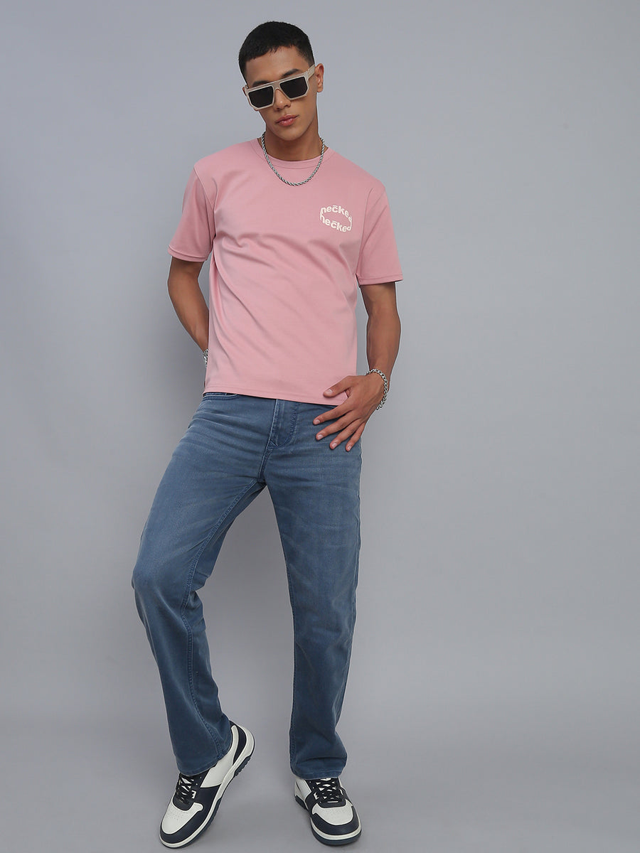 Light Indigo Blue Regular Straight Fit Stretchable Jeans