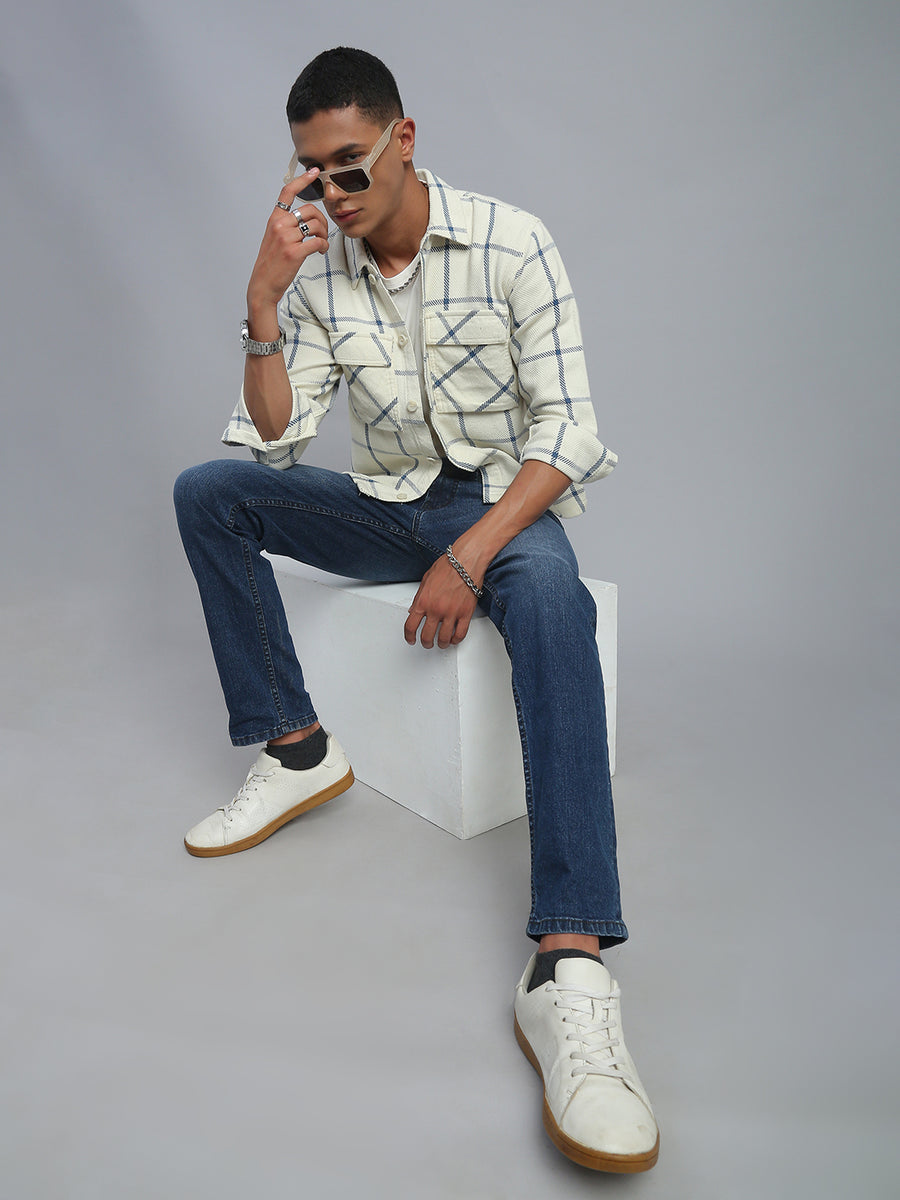 Blue Comfort Slim Fit Stretchable Jeans
