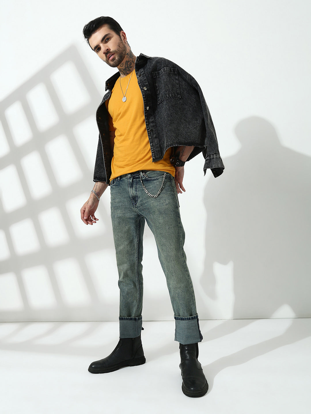 Vintage Light Blue  Slim Fit Stretchable Jeans