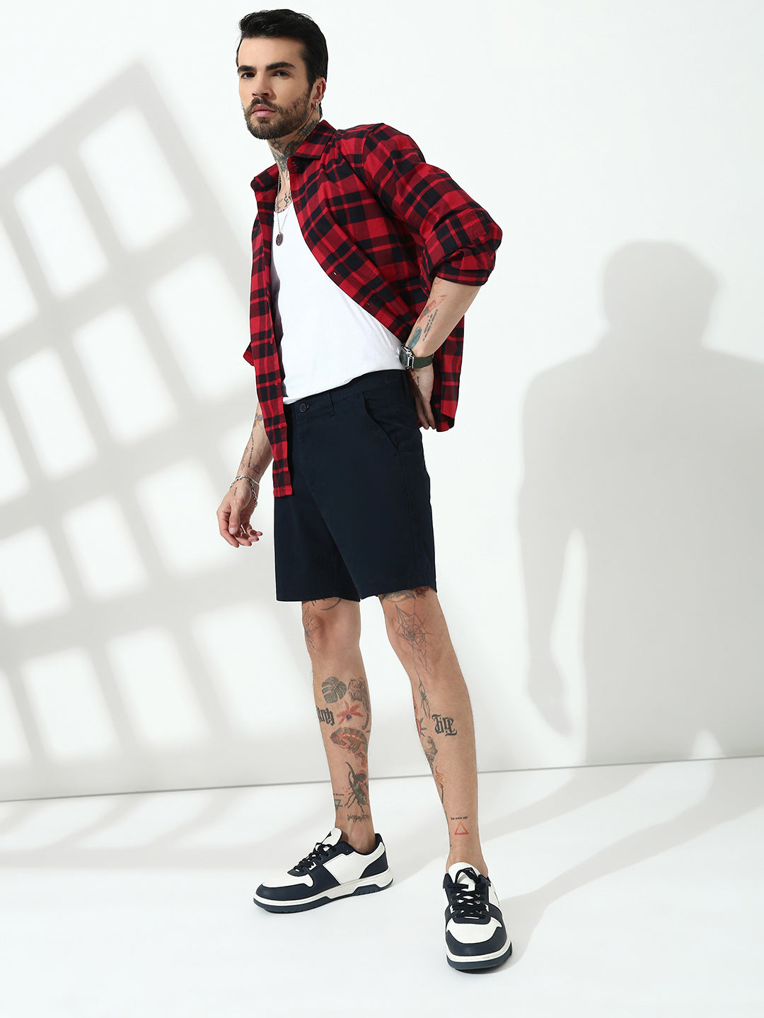 Navy Blue Relax Fit Shorts