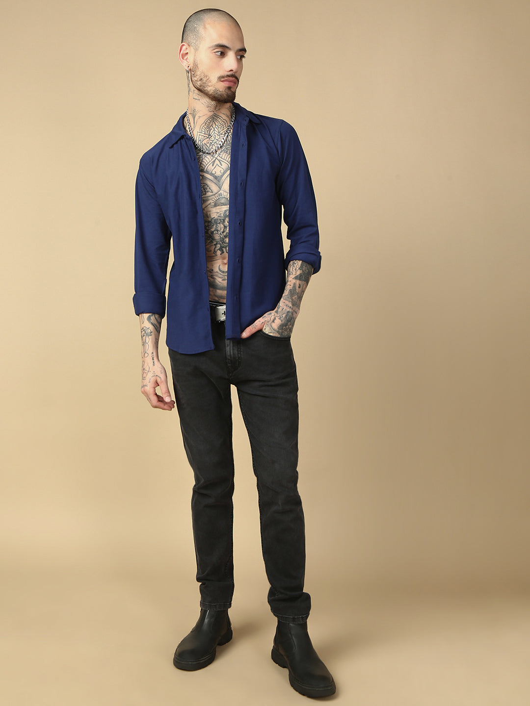Carbon Black Selvedge Slim Straight Stretchable Jeans