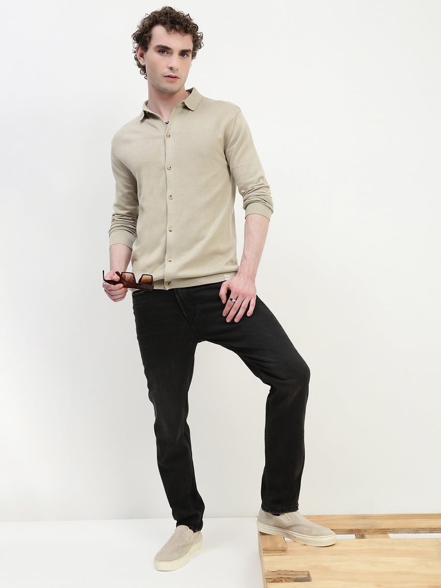 Vintage Black Selvedge Slim Straight Fit Stretchable Jeans