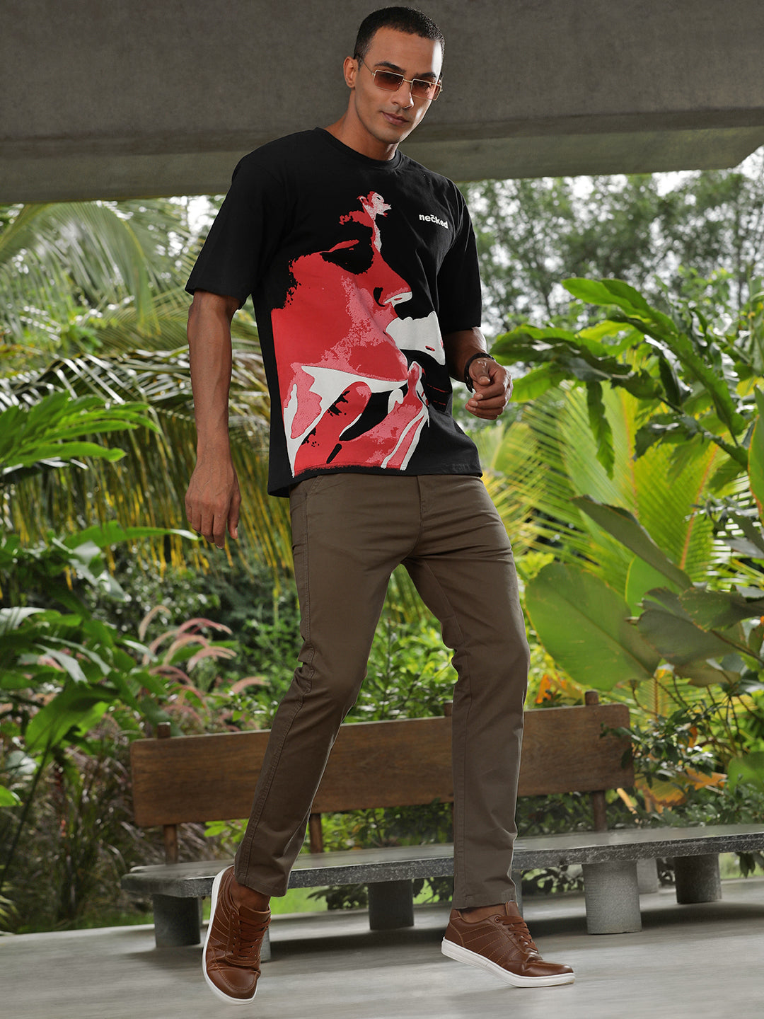 Tan Slim Fit Men’s Cotton Pants