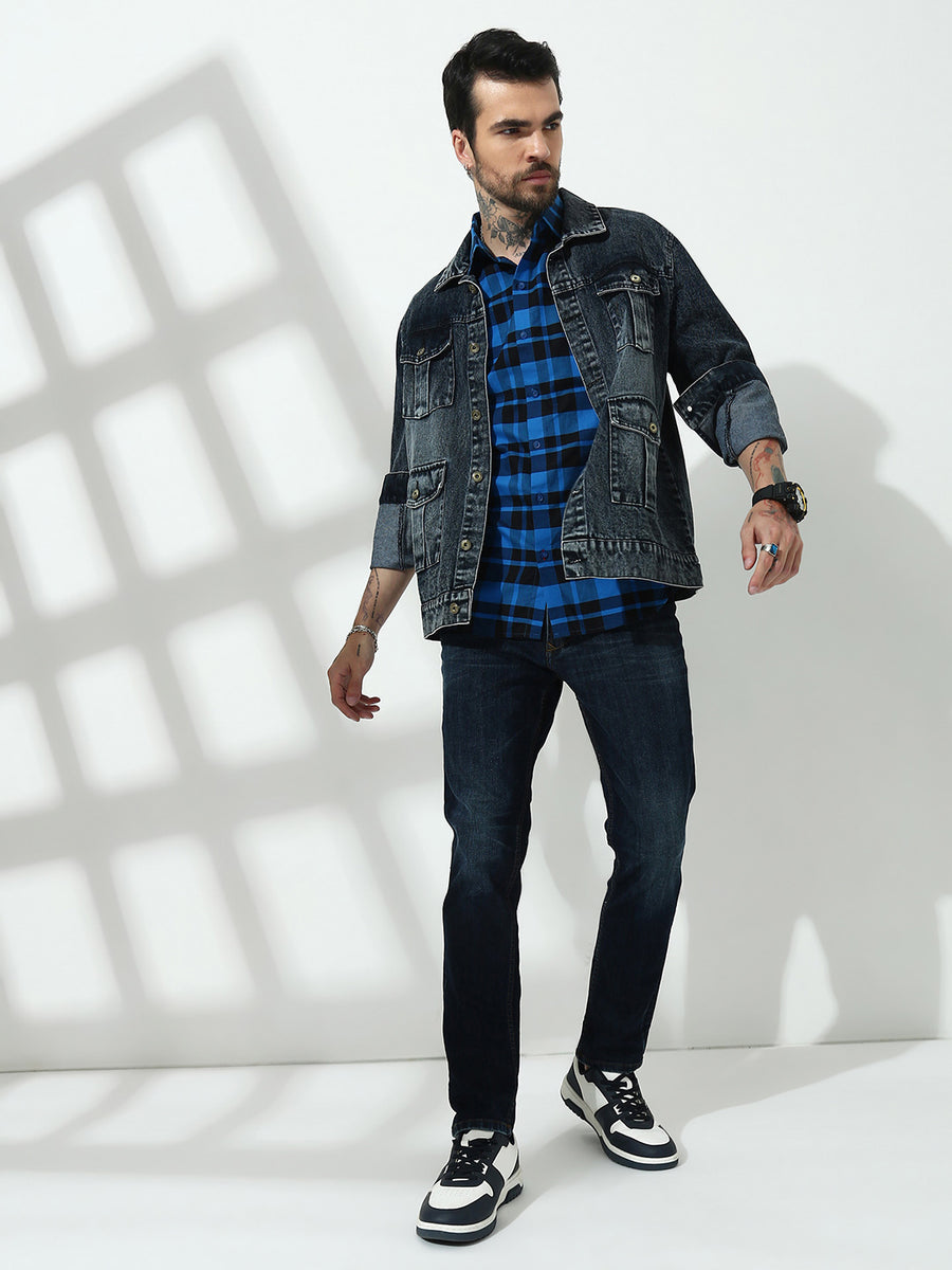 Dark Blue Slim Fit  Jeans