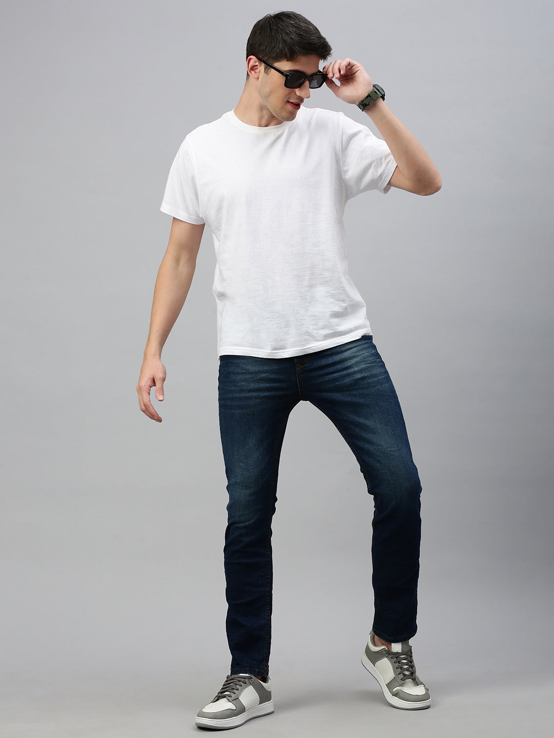 Vintage Mild Blue Slim Fit Stretchable Jeans