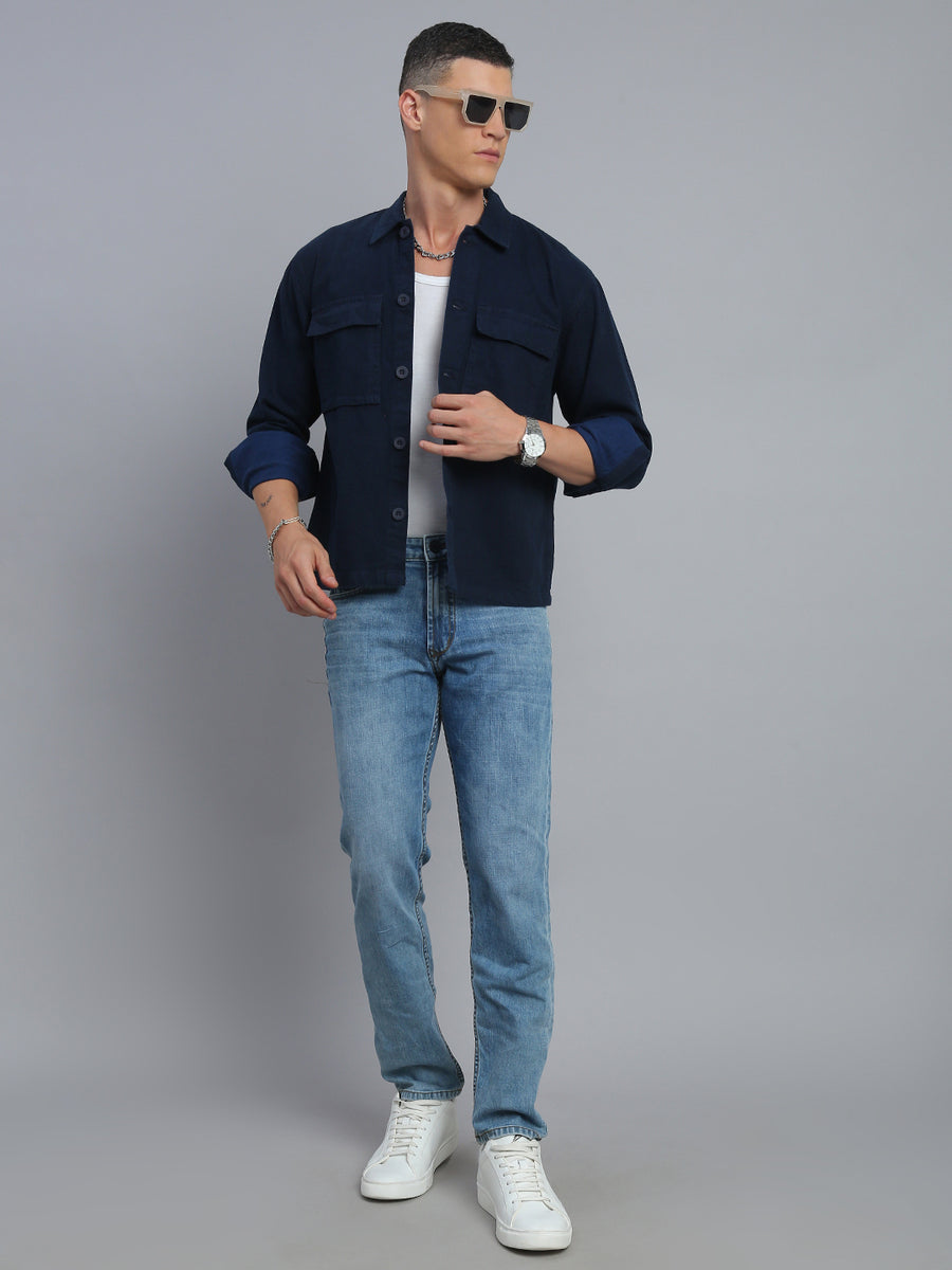 Light Blue Comfort Fit Stretchable Jeans
