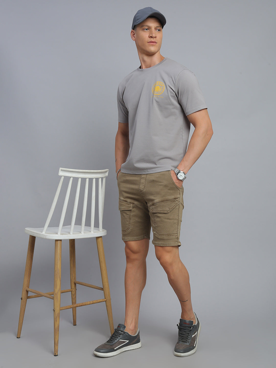 Mud Brown Comfort Fit Shorts